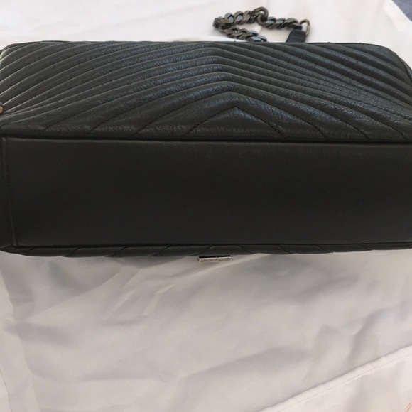 YSL HANDBAG MANG COLLEGE L W/ PONCHO NERO - Picture 4 of 8
